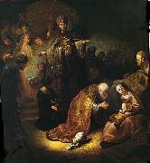 REMBRANDT Harmenszoon van Rijn The Adoration of the Magi. France oil painting artist